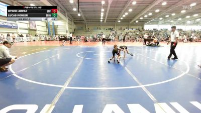 70 lbs Rr Rnd 2 - Ryder Limpar, Grit Mat Club Blue vs Lucas Kohler, Broad Axe White