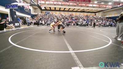 62 lbs Rr Rnd 3 - Laneigh Jo Cartwright, Midwest City Bombers Youth Wrestling Club vs Juliette Rosas 2, OKC Saints Wrestling