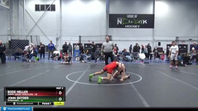 100 lbs Semis (4 Team) - John Snyder, Warhawks vs Bode Heller, North Jersey Wrestling