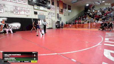 110 lbs Cons. Round 2 - Nalani Reglos, Camarillo vs Zada Castro, Mission Viejo