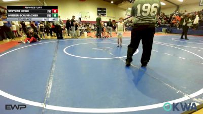 64 lbs 5th Place - Stryker Hawk, Salina Wrestling Club vs Hunter Schumacher, Bartlesville Wrestling Club