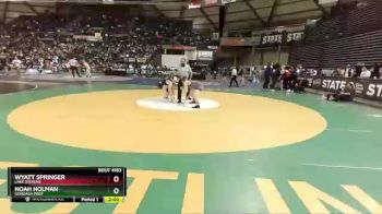 4A 160 Quarterfinal - Wyatt Springer, Lake Stevens vs Noah Holman, Gonzaga Prep