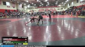 115 lbs Round 4 - Conor Voigt, Grand Rapids Screaming Yehtis vs Cash Kelly, Bison Wrestling Club