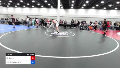 190 lbs C-8 #2 - Spencer Kon, Tennessee vs Joshua Echeverria, South Carolina