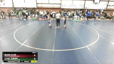 50 lbs Quarterfinal - Tytan Turner, Stallions Wrestling Club vs Quade Clyde, Wasatch Wrestling Club