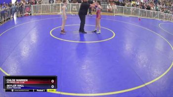 106 lbs Quarterfinal - Chloe Warren, Hillsboro Mat Club vs Skyler Hall, North Medford