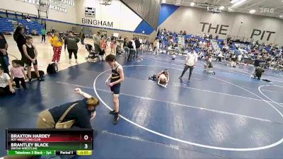 79 lbs Champ. Round 1 - Brantley Black, Uintah Wrestling vs Braxton Hardey, Roy Wrestling Club