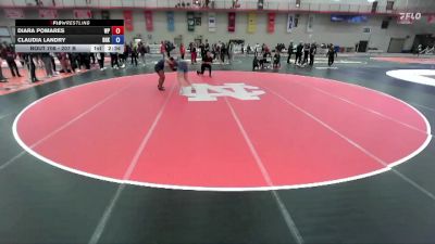 207 B 1st Place Match - Claudia Landry, Brock University vs Diara Pomares, William Penn