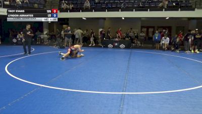98 lbs Cons. Quarters - Troy Evans, Team PA vs Lyndon Abrantes, Lake Zurich Cubs