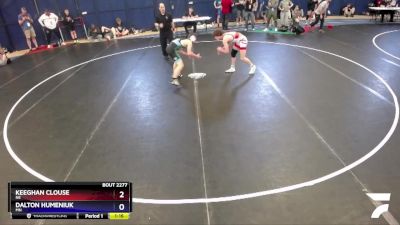 138 lbs Cons. Round 2 - Keeghan Clouse, NE vs Dalton Humeniuk, MN