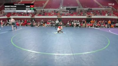 120 lbs Round 1 (16 Team) - Mateo Parris, Arlington Martin vs Brody Pallan, Austin Lake Travis