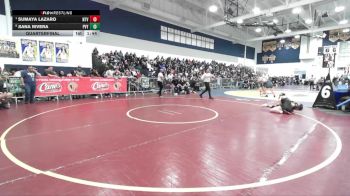 140 lbs Quarterfinal - Sumaya Lazaro, Northview vs Jiana Rivera, Paloma Valley