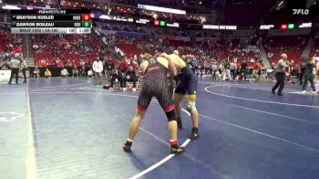 1A-190 lbs Cons. Round 2 - Braydon Kusler, Akron-Westfield vs Dawson Boileau, Regina, Iowa City