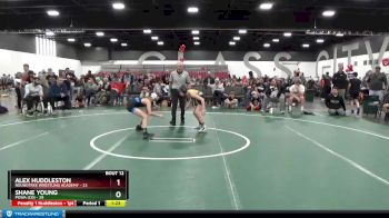 80 lbs Round 3 (8 Team) - Alex Huddleston, Roundtree Wrestling Academy vs Shane Young, POWA (CO)