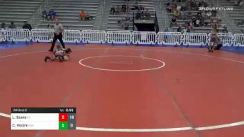 70 lbs Prelims - Lewis Sears, Young Guns Yellow Elem vs Cael Moore, Roundtree Wrestling Academy Blue