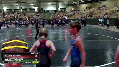 75 lbs Cons. Round 2 - Ava Westenbarger, Blackman Wrestling Club vs William Birdwell, Brentwood Wrestling Club