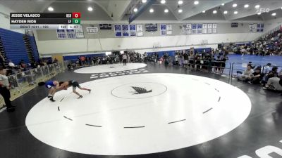120 lbs Champ. Round 3 - Jesse Velasco, OCRTC vs Hayden Rios, Lake Forest