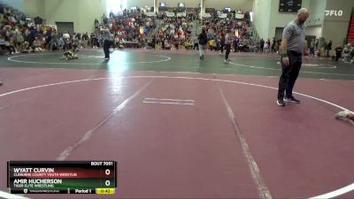 65 lbs Semifinal - Wyatt Curvin, Cleburne County Youth Wrestlin vs Amir Hucherson, Tiger Elite Wrestling