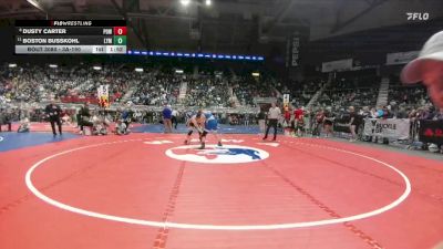 3A-190 lbs Champ. Round 1 - Boston Busskohl, Lyman vs Dusty Carter, Powell