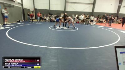 157 lbs Cons. Semi - Nicholas Warren, Reality Sports Wrestling Club vs Titus Rodela, Peninsula Wrestling Club