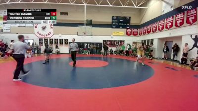 175 lbs Quarterfinal - Preston Crozier, Moorcroft vs Carter Blevins, Lingle-Ft. Laramie/Southeast