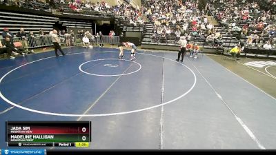 4A 120 lbs Cons. Round 3 - Madeline Halligan, Mountain Crest vs Jada Sim, Mountain View