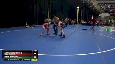 110 lbs Round 5 - Isaac Morgan, Victory School Of Wrestling vs Jayelen Numedahl, Warrior Mat Club