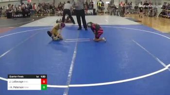 58 lbs Quarterfinal - Julianna LaSavage, Ringers vs Abigail Peterson, Wawc