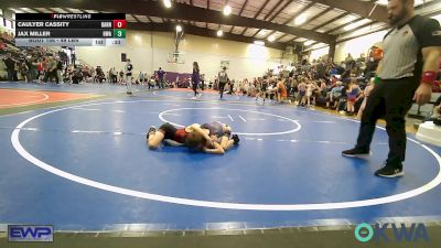 49 lbs Consolation - Caulyer Cassity, Barnsdall Youth Wrestling vs Jax Miller, HURRICANE WRESTLING ACADEMY