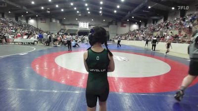 80 lbs Consi Of 4 - Dawson Evans, Georgia vs Chloe Chapple, Level Up Wrestling Center