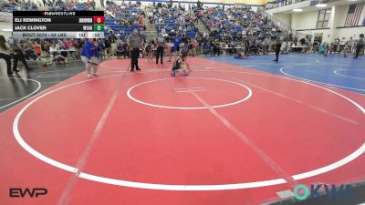 64 lbs Consolation - Eli Remington, Skiatook Youth Wrestling vs Jack Clover, Wyandotte Youth Wrestling