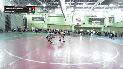 126 lbs Quarterfinal - Matthew Gonzales, SAN FERNANDO vs Jacob Rice, El Camino Real