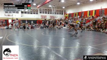 High School - 116 lbs Consolation Round 2 - Dom Lombardi, Morris Hills vs David Bubnowski, Watchung Hills