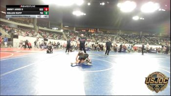 58 lbs Quarterfinal - Jimmy Arms II, Redskins Wrestling Club vs Kellen Rupp, Perry Wrestling Academy
