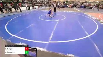 43 lbs Quarterfinal - Xipilli Zuniga, Team Aggression vs Jett Barany, Culver Mat Club