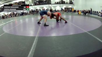157 lbs Champ. Round 1 - Austin Crowder, Trine vs Cristian Hernandez, Ohio Wesleyan University