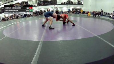 157 lbs Champ. Round 1 - Austin Crowder, Trine vs Cristian Hernandez, Ohio Wesleyan University