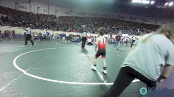49 lbs Round Of 16 - Brier Goldsberry, Weatherford Youth Wrestling vs Jude Azzain, HURRICANE WRESTLING ACADEMY