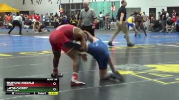 174 lbs Champ. Round 2 - Jacob Cassidy, Alfred State vs Raymond Arebalo, Wabash