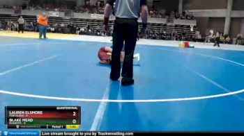 95 lbs Quarterfinals (8 Team) - Lauren Elsmore, Pine Island vs Blake Mead, Minneota