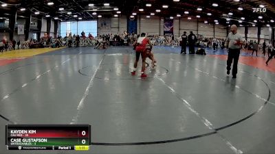 105 lbs Rd# 6- 9:00am Saturday Final Pool - Kayden Kim, Cali Red vs Case Gustafson, Untouchables