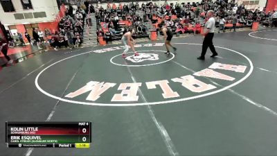 157 lbs Cons. Round 1 - Kolin Little, SCHAUMBURG (HS) vs Erik Esquivel, Carol Stream (GLENBARD NORTH)