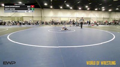 100 lbs Quarterfinal - Gavin Sportsman, MOJO Mulisha 14U vs Jhett Boyer, Shelton Wrestling Academy 14U