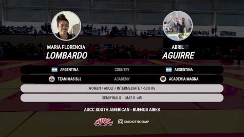 Maria Florencia Lombardo vs Abril Aguirre 2025 ADCC South American Championship