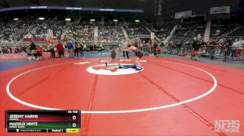 3A-150 lbs Champ. Round 1 - Maddux Hintz, Green River vs Jeremy Harms, Powell