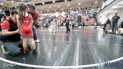 52 lbs Rr Rnd 2 - Sebastian Nicasio, Fort Gibson Youth Wrestling vs Cainen Sitzman, Tulsa Blue T Panthers