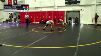 133 lbs Quarterfinal - Santana Ugues, Bakersfield College vs Alexander Garcia, Imperial Valley College