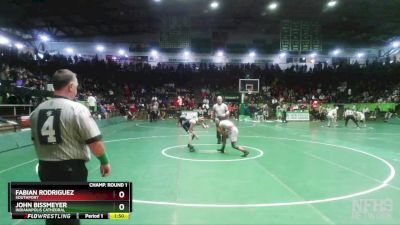 120 lbs Champ. Round 1 - Fabian Rodriguez, Southport vs John Bissmeyer, Indianapolis Cathedral