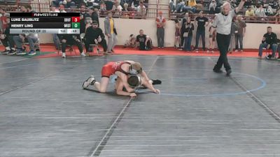 75_B lbs Round Of 32 - Luke Baublitz, Southeastern vs Henry Ling, West Jefferson Hills