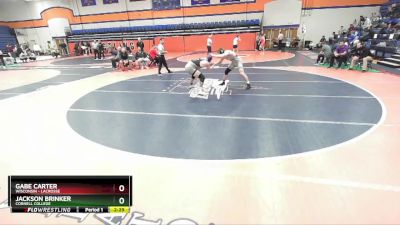 285 lbs 7th Place Match - Gabe Carter, Wisconsin - Lacrosse vs Jackson Brinker, Cornell College